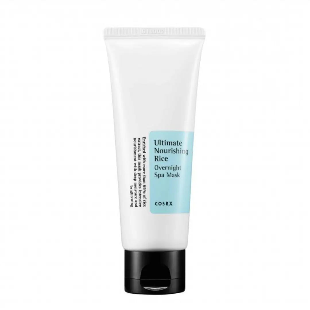 Rijst Overnight spa-masker in witte tube met blauwe COSRX-label