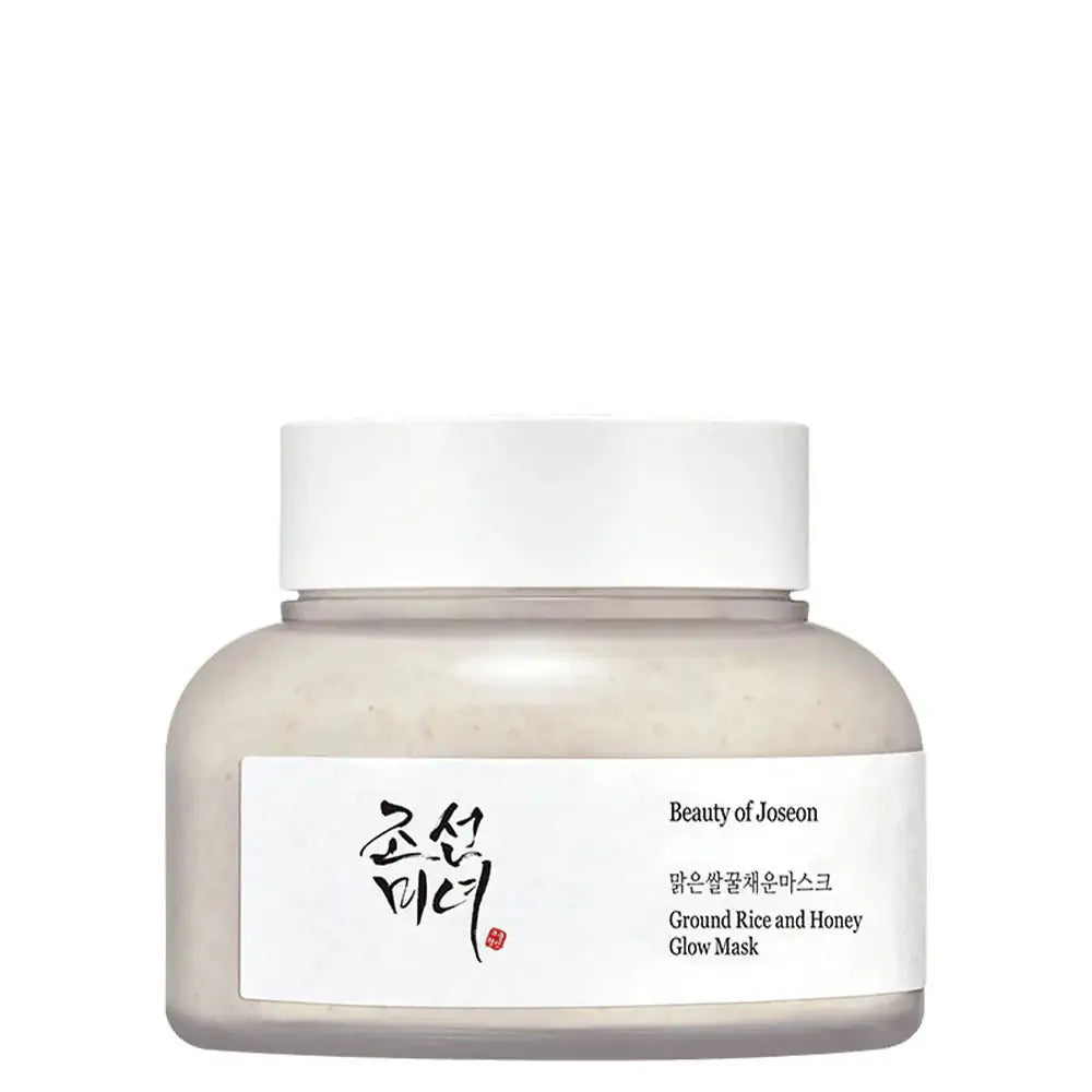Beauty of Joseon rijst-en-honing glow-masker in rond potje, witte dop
