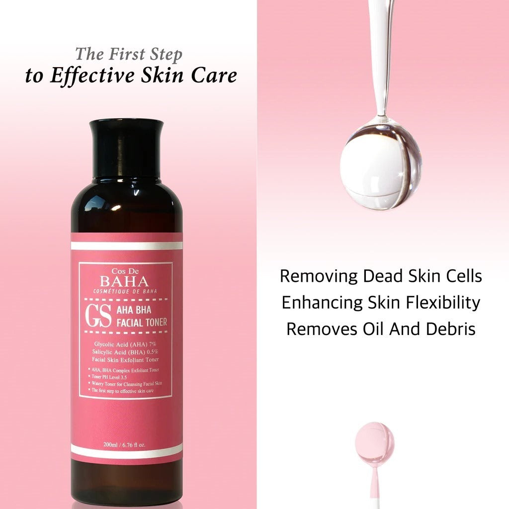 Cos De BAHA GS AHA BHA Facial Toner FEATURES