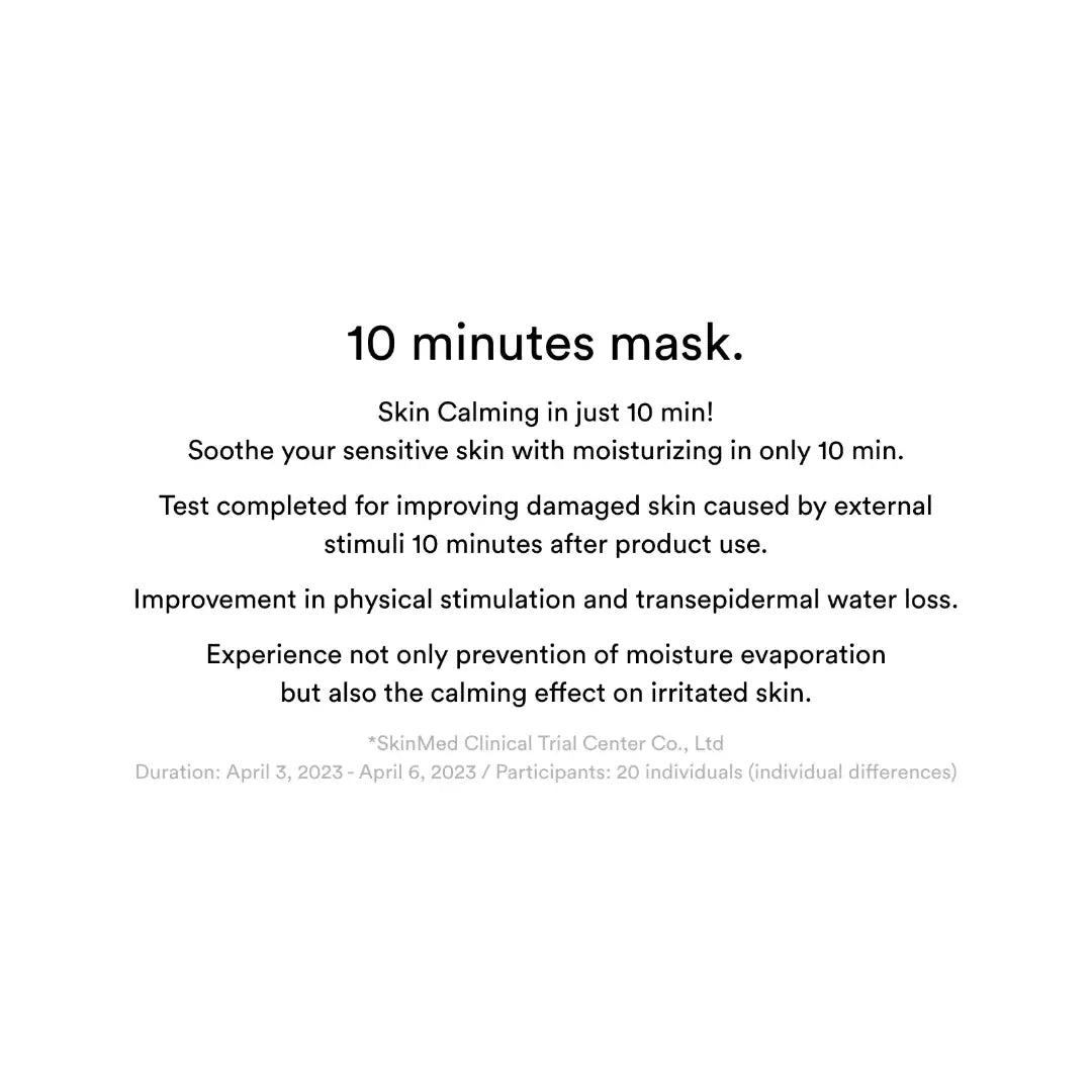 Abib Gummy sheet mask Madecassoside sticker 10-minuten mask informatiekaart met kalmerende huidclaims