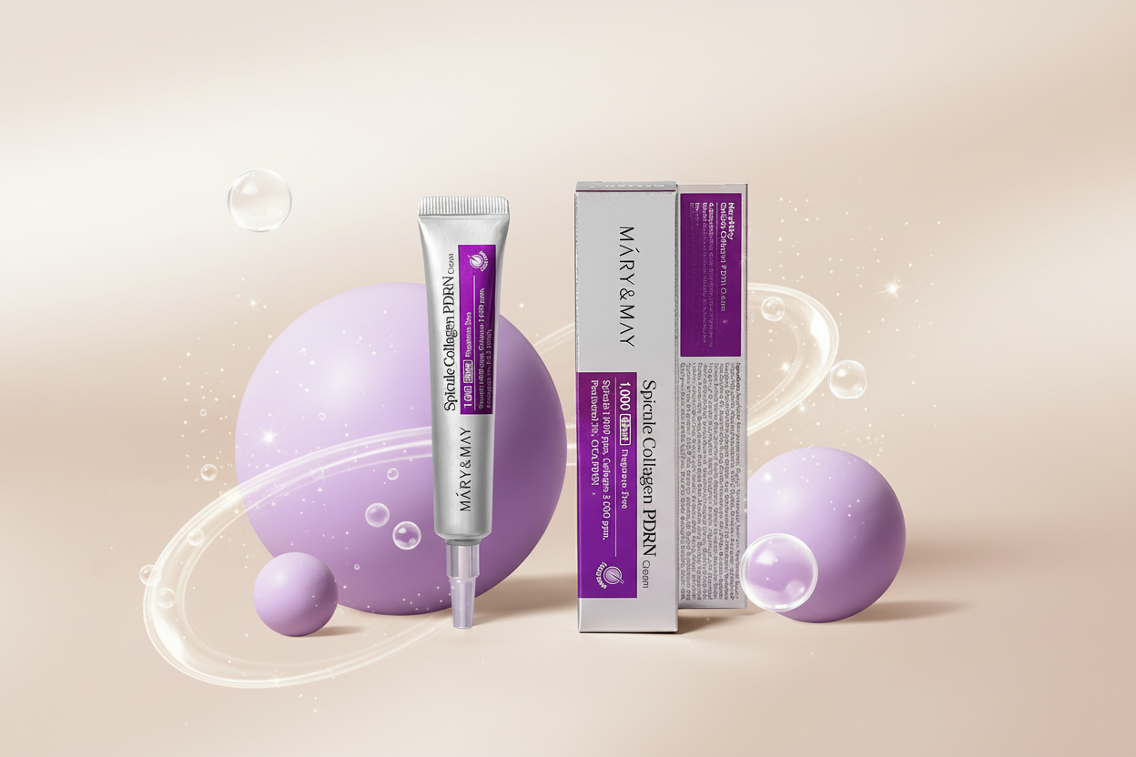 Mary&May Spicule Collagen PDRN Cream Slider Banner - No Text