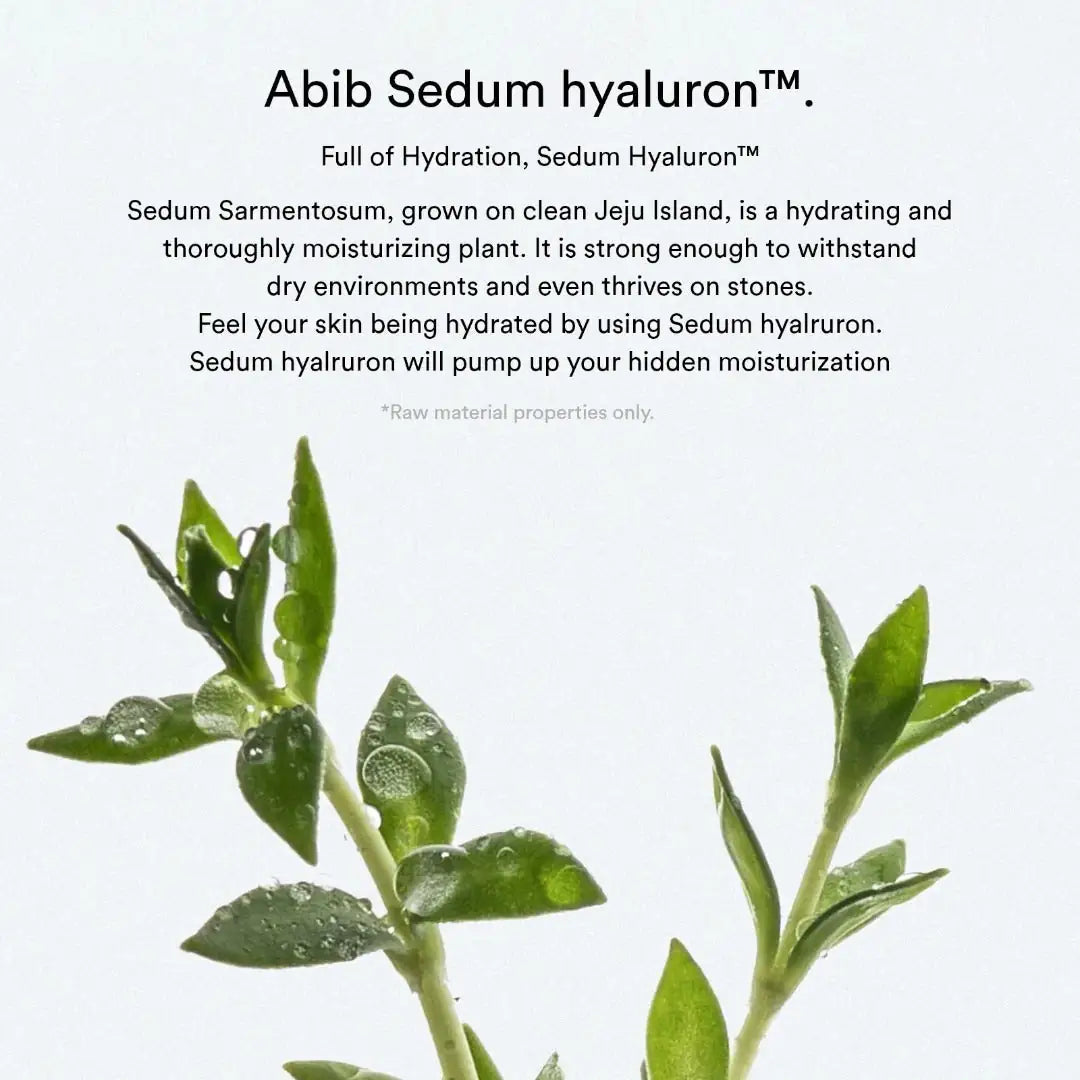 Abib Sedum Hyaluron Crème Sedum hyaluron crème: sedumplant met groene blaadjes en stengels