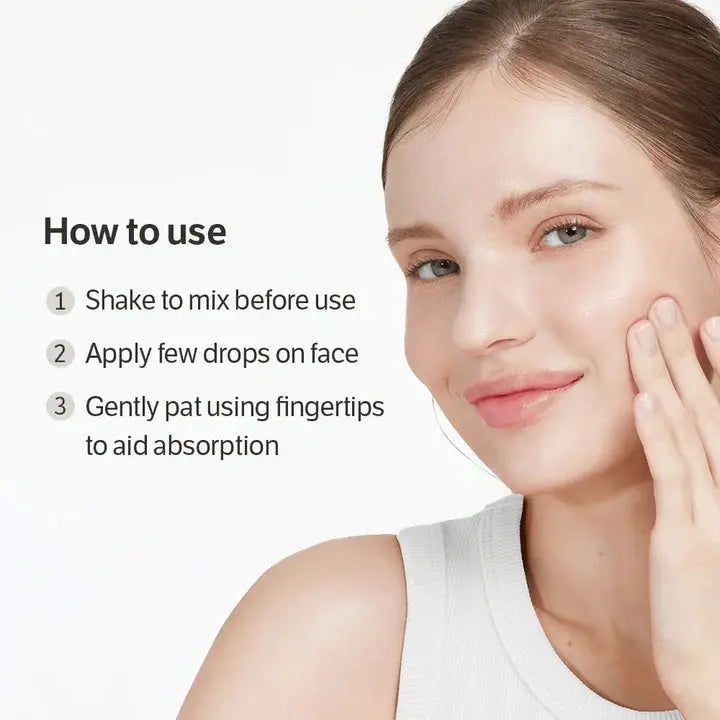 How to use SUNGBOON EDITOR Deep Collagen Cream In Serum – gebruiksaanwijzing: schudden, aanbrengen en indeppen met vingertoppen