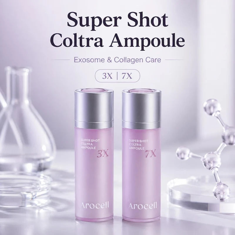 AROCELL Super Shot Coltra Ampoule 3X en 7X – Exosome & Collagen Care