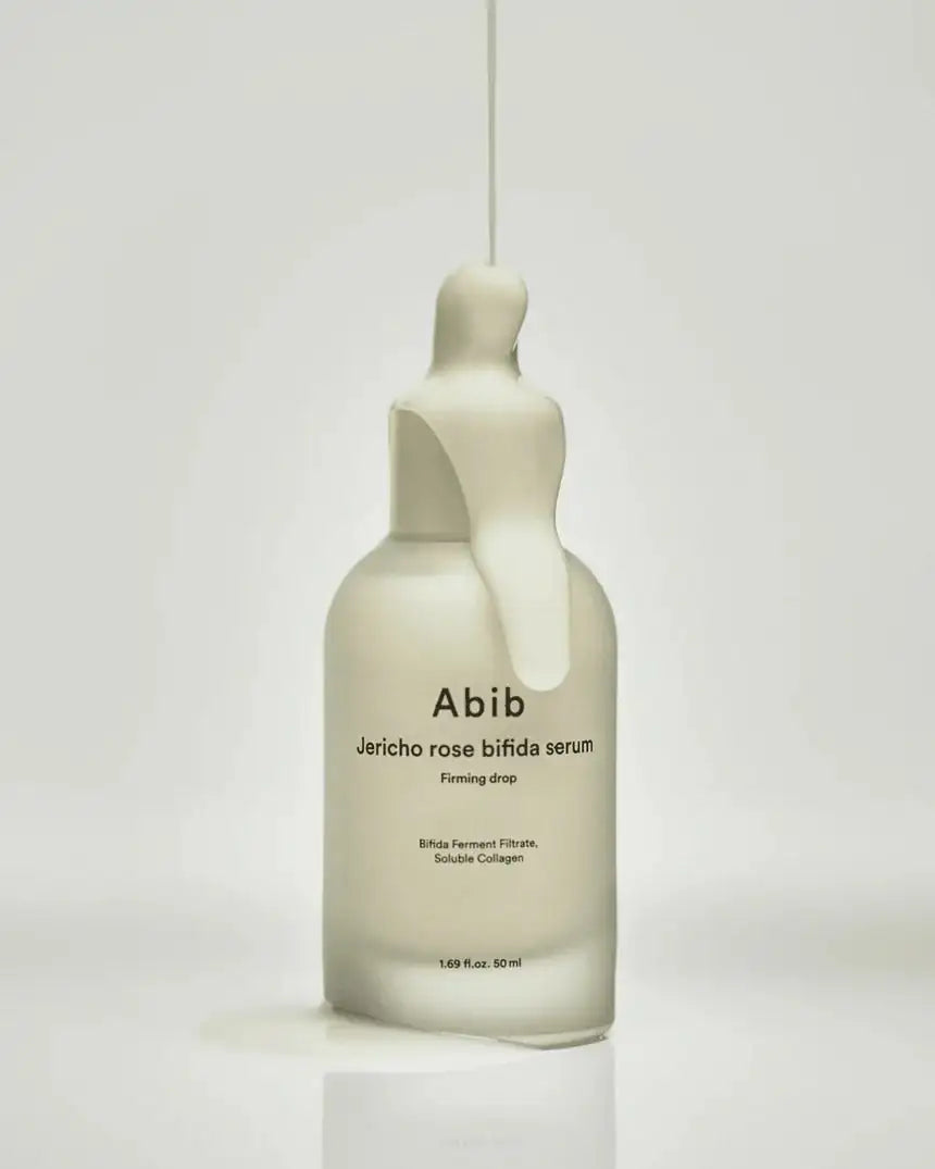 Abib Jericho Rose Bifida Serum Firming Drop Abib Jericho rose bifida serum, beige serumflacon met druppeltuit